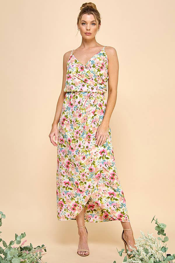 Coral Floral Sundress
