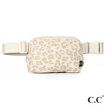 C.C Animal Print Cross Body Waterproof Mini Fanny Belt Sling Bag
