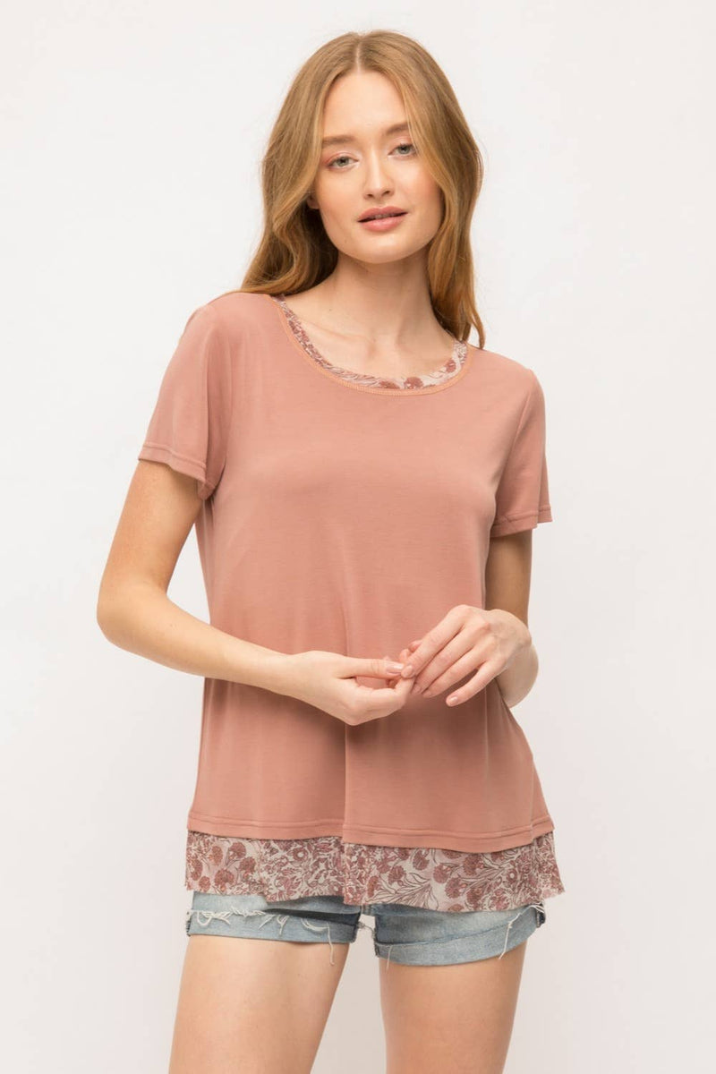 Chiffon Detail Top