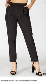 Pleated Straight Cut Dress Pants