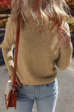 Soft Thin Knit Textured Sweater