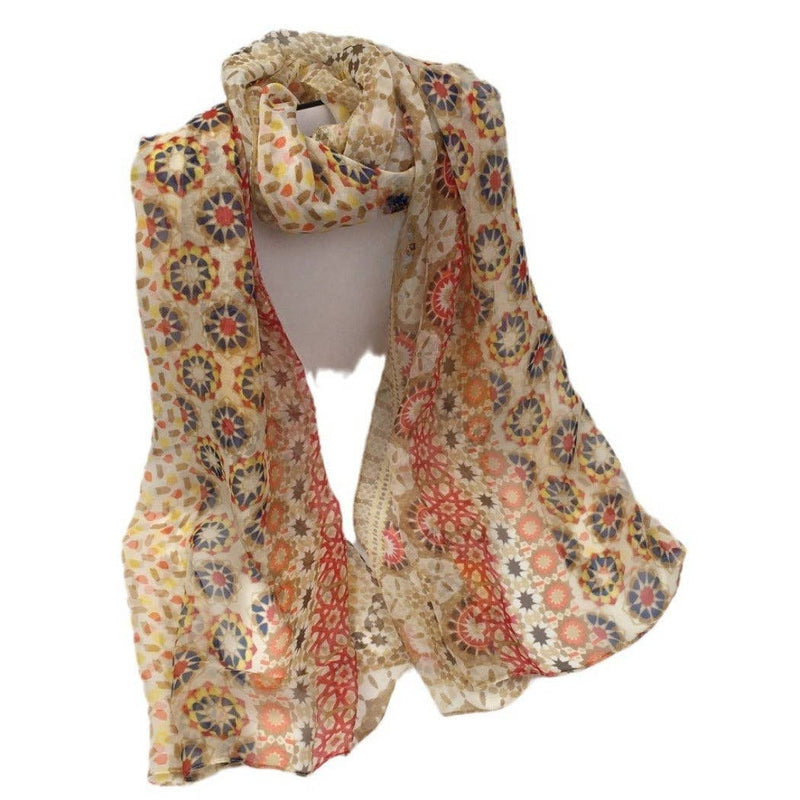 Scarvii - Boho Flowy Thin Scarf - Soft & Breathable