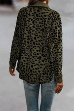 Ribbed Leopard Print Jacket