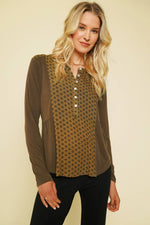 Mixed Media Blouse