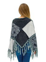 Pullover Patchwork Poncho