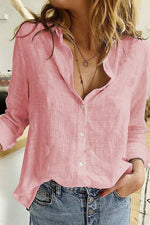 Linen Button Down Blouse