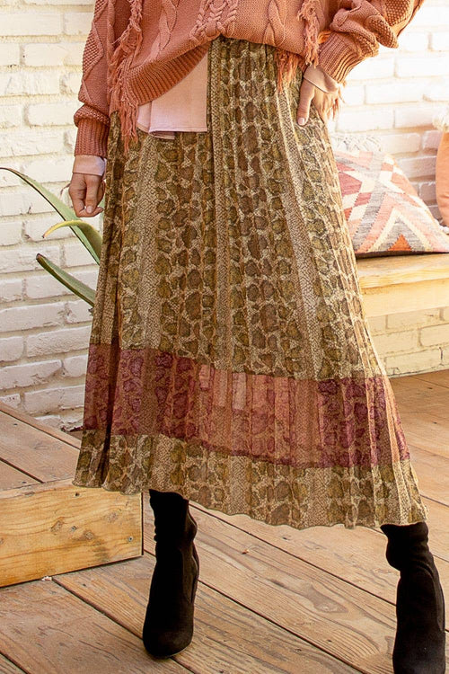 Animal Print Skirt