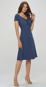Polka-Dot Print Dress