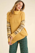 Amber Chunky Knit Turtleneck Sweater