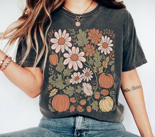Fun, Floral Fall Tee