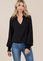 Classic Black Blouse