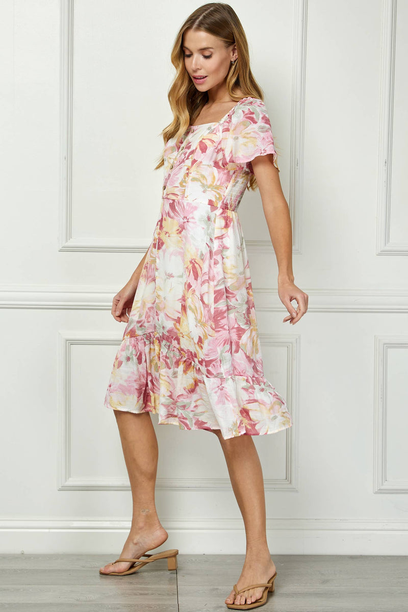 Blooming Grace Midi Dress