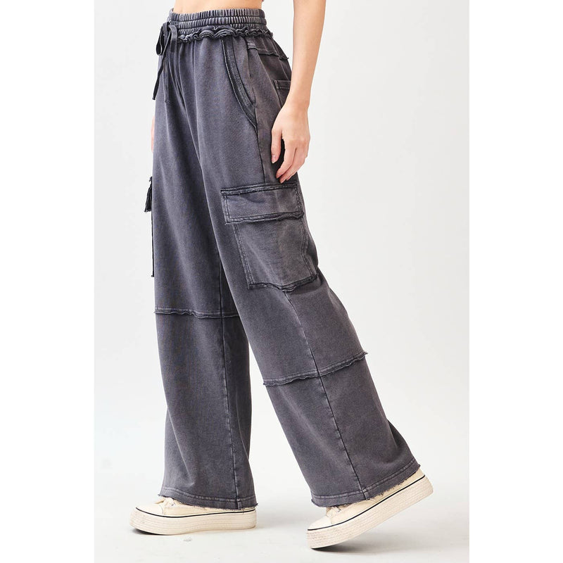 Mineral Wash Utility Cargo Pants