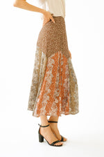Mixed Print Fun Fall Skirt