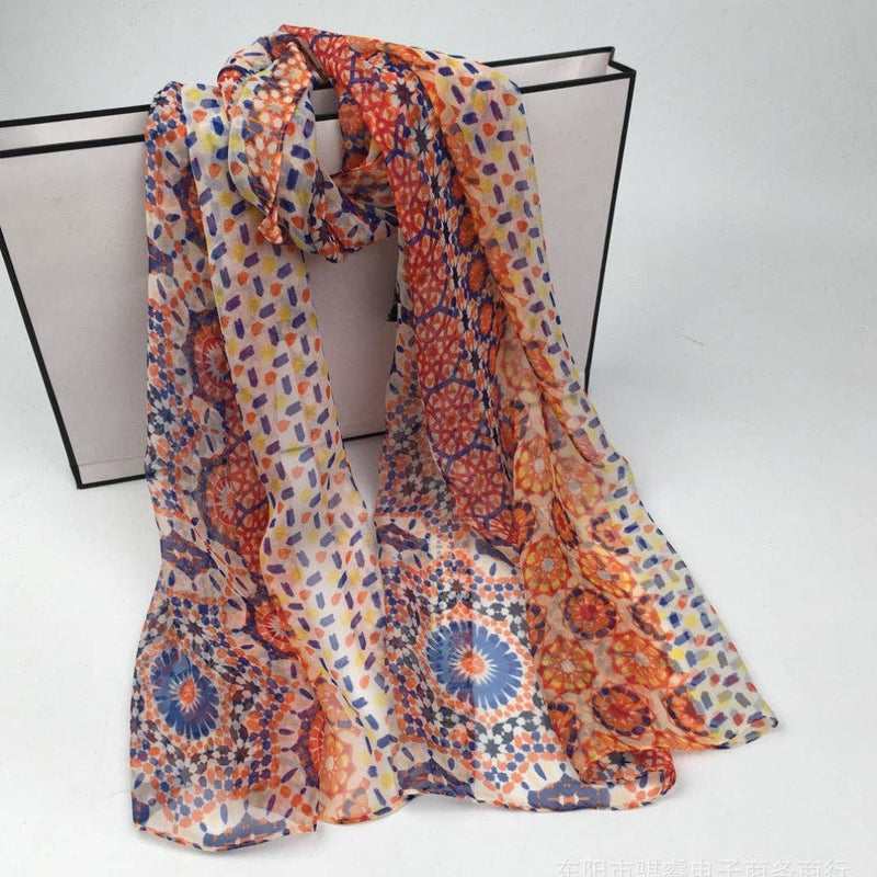 Scarvii - Boho Flowy Thin Scarf - Soft & Breathable