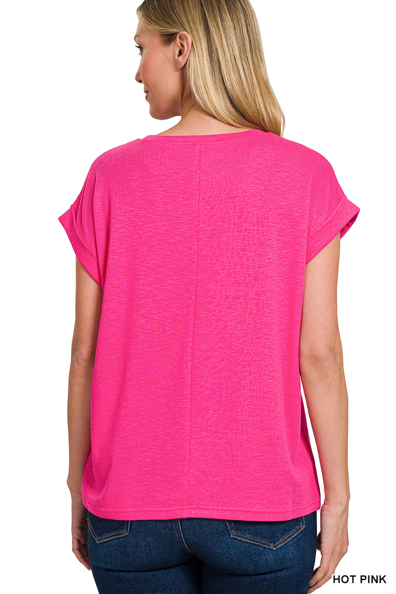 Cap-sleeved Top
