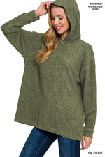 Brushed Sweater Hoodie