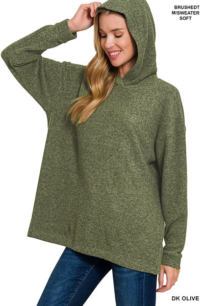 Brushed Sweater Hoodie