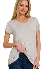 Relaxed Fit Rayon Tee in 4 colors