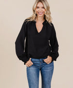 Classic Black Blouse