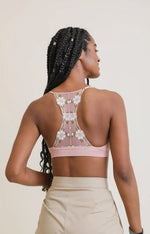 Dusty Rose Floral Bralette