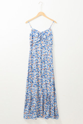 Spaghetti Strap Ruffled Maxi