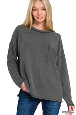 Ribbed Knit Drop-Shoulder Top in Seven Colors