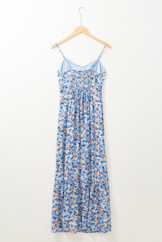 Spaghetti Strap Ruffled Maxi