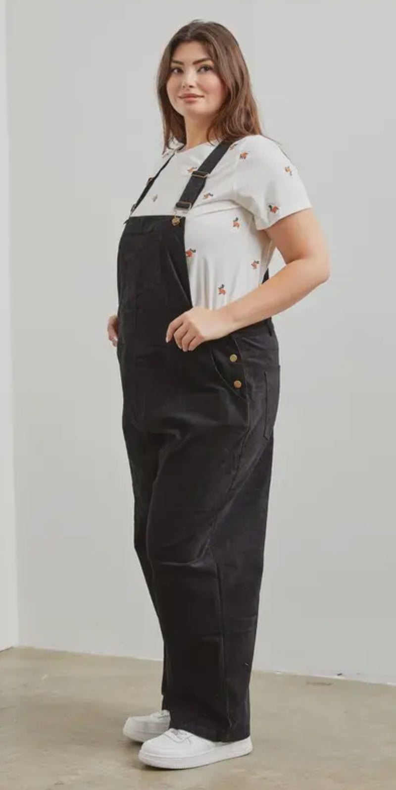 Black Velvet Overalls Plus SmallTownGirl Boutique