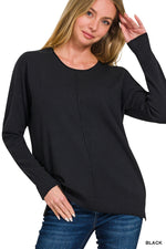 Lightweight Center Seam Sweater in Assorted Colors