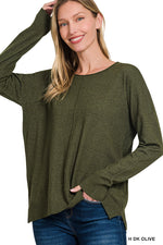 Lightweight Center Seam Sweater in Assorted Colors