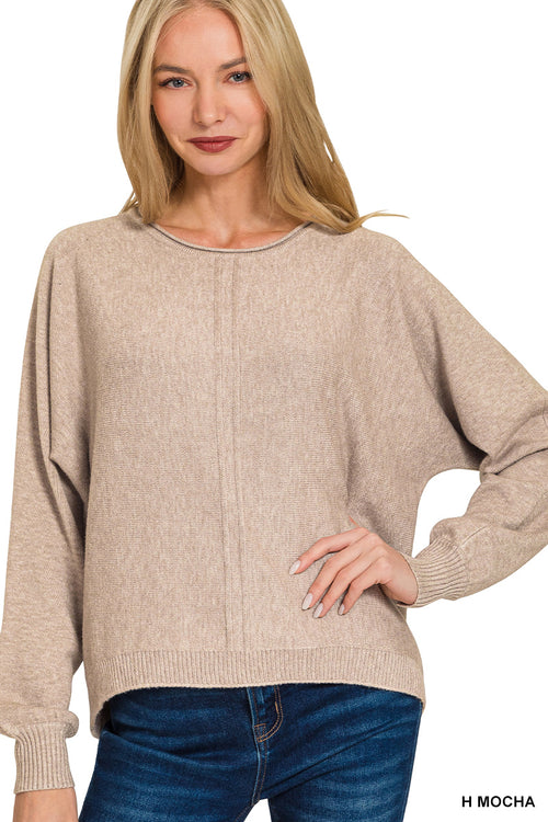 Front Seam Hi-Lo Sweater (in 6 colors!)