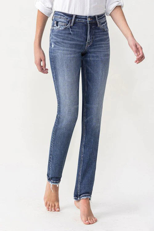 Mid Rise Straight Jeans- Lovervet by Vervet