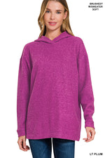 Brushed Sweater Hoodie