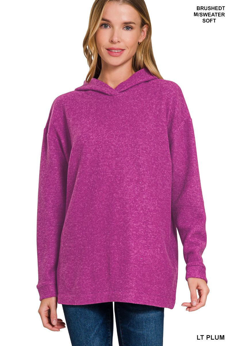 Brushed Sweater Hoodie