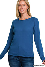Viscose Round Neckline Basic Sweater