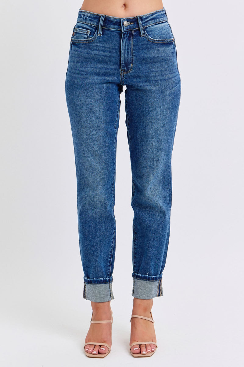 Judy Blue Vintage Wash Boyfriend Jeans