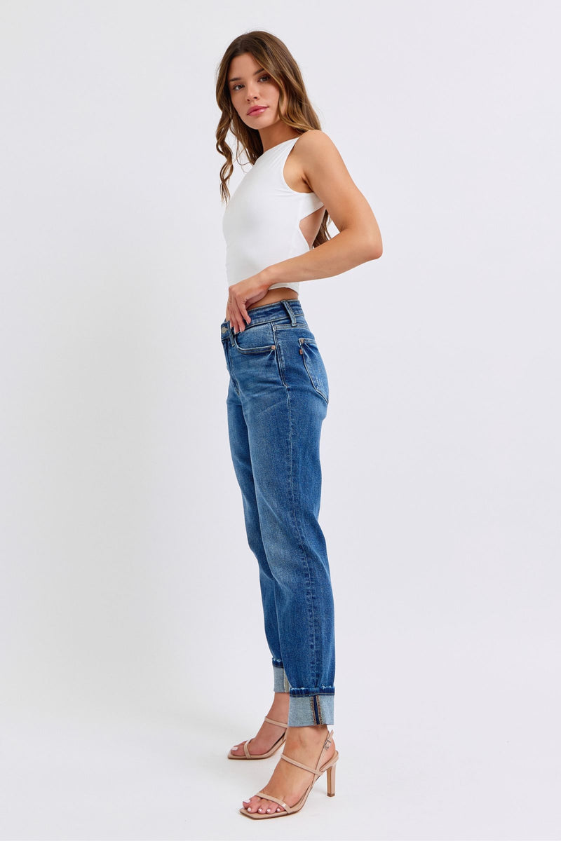 Judy Blue Vintage Wash Boyfriend Jeans