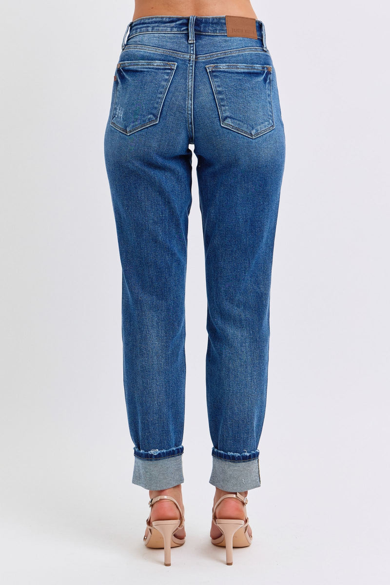Judy Blue Vintage Wash Boyfriend Jeans