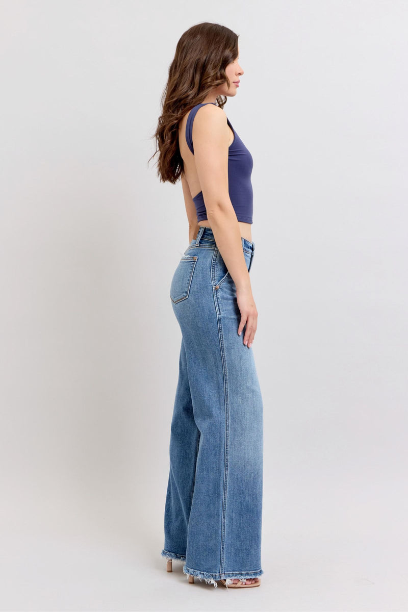 Judy Blue HW Retro Wide Leg Jeans