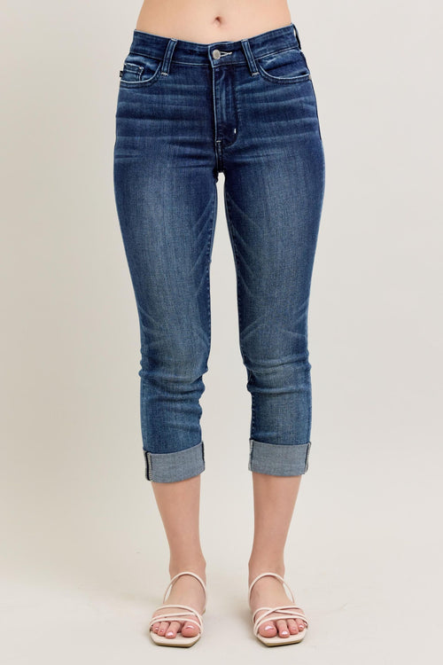 Judy Blue Dark Wash Capris