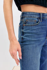 Judy Blue High Waist Straight Fit Dark Wash Jeans