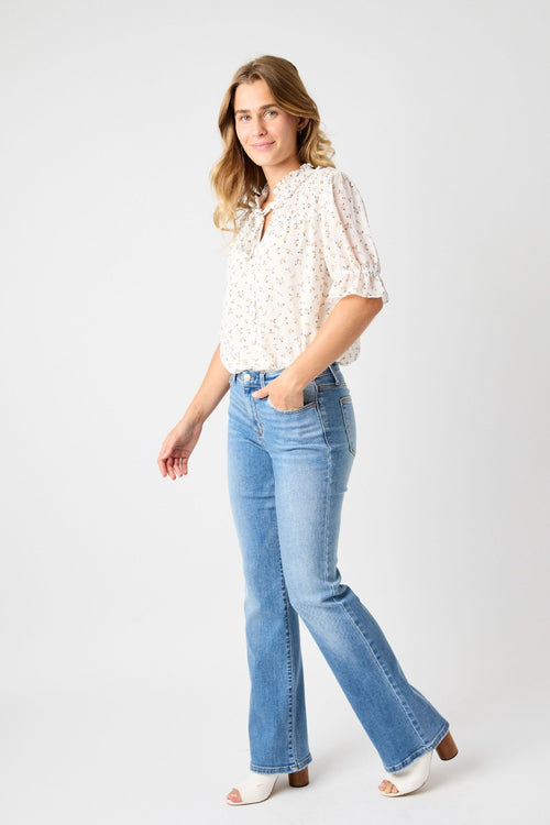 Judy Blue Mid Rise Vintage Bootcut Jeans