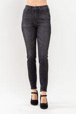 Judy Blue Tummy Control Black Wash Skinny High Waist Jeans