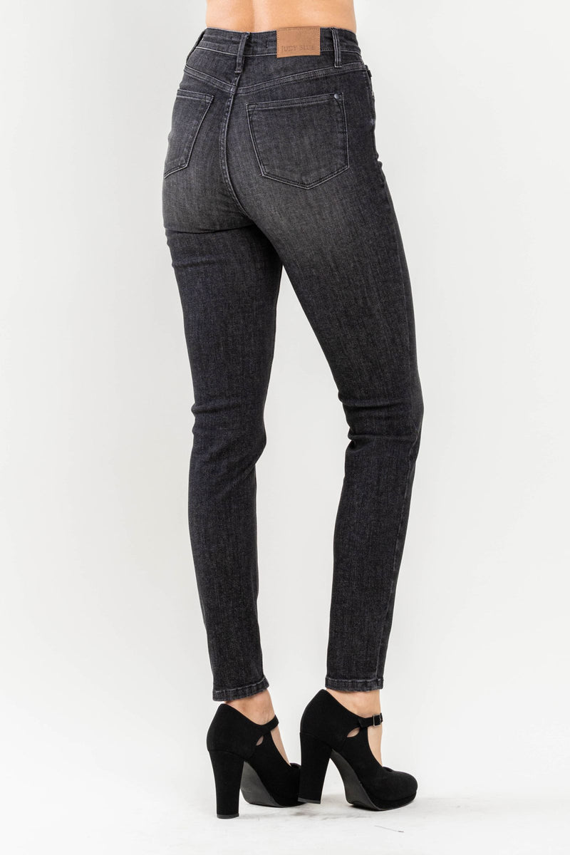 Judy Blue Tummy Control Black Wash Skinny High Waist Jeans