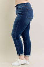 Plus Judy Blue Cuffed Slim Fit Jeans
