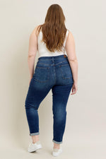 Plus Judy Blue Cuffed Slim Fit Jeans