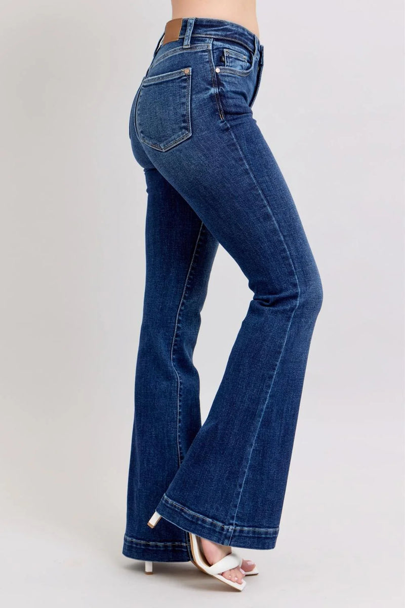 Judy Blue High Waist Trouser Flare Jeans