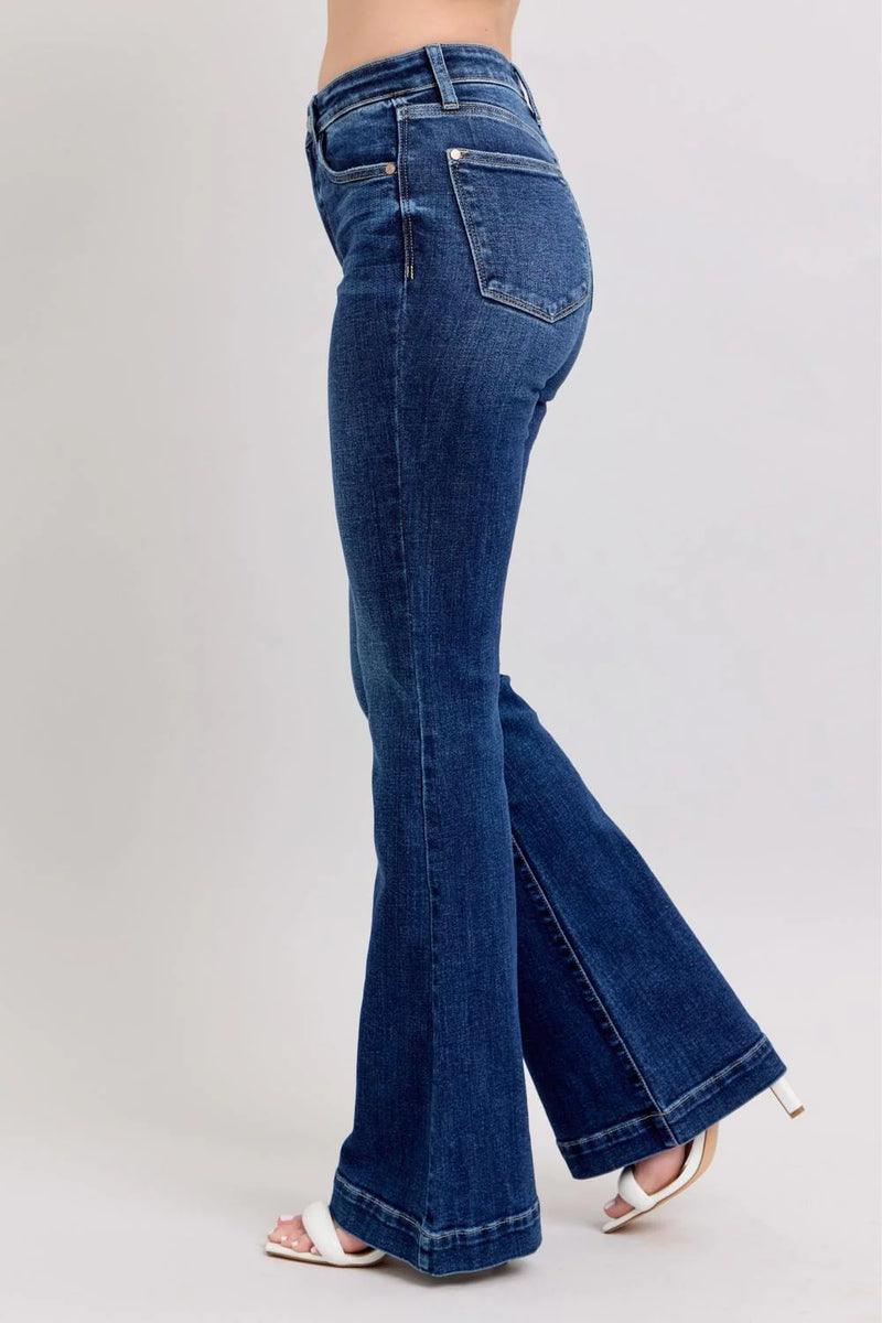 Judy Blue High Waist Trouser Flare Jeans