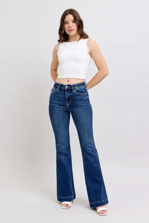 Judy Blue High Waist Trouser Flare Jeans